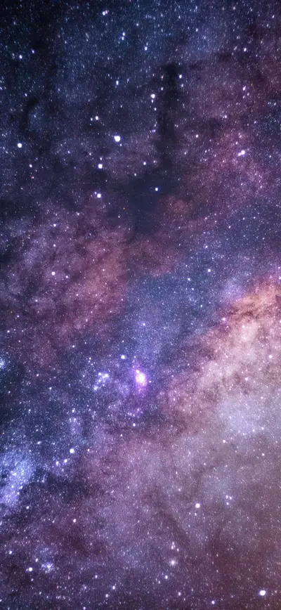 deep purple blue milky way stars