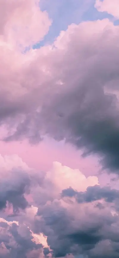 dreamy pink purple pastel clouds sky