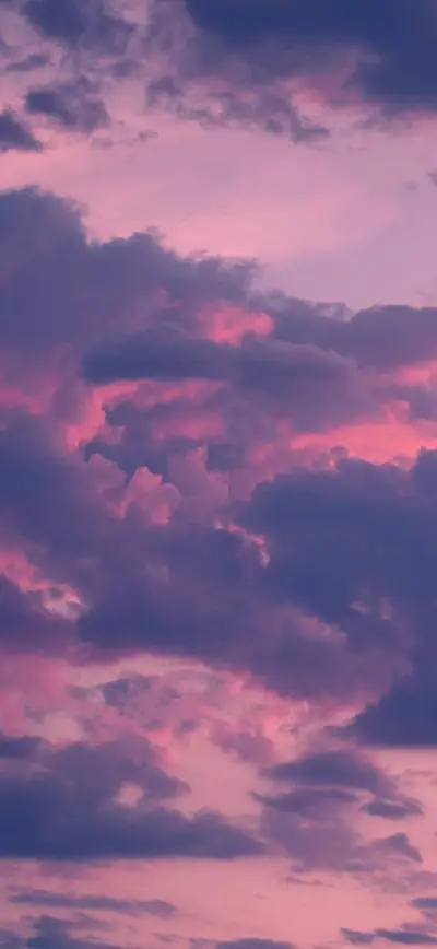 dreamy pink purple sunset clouds