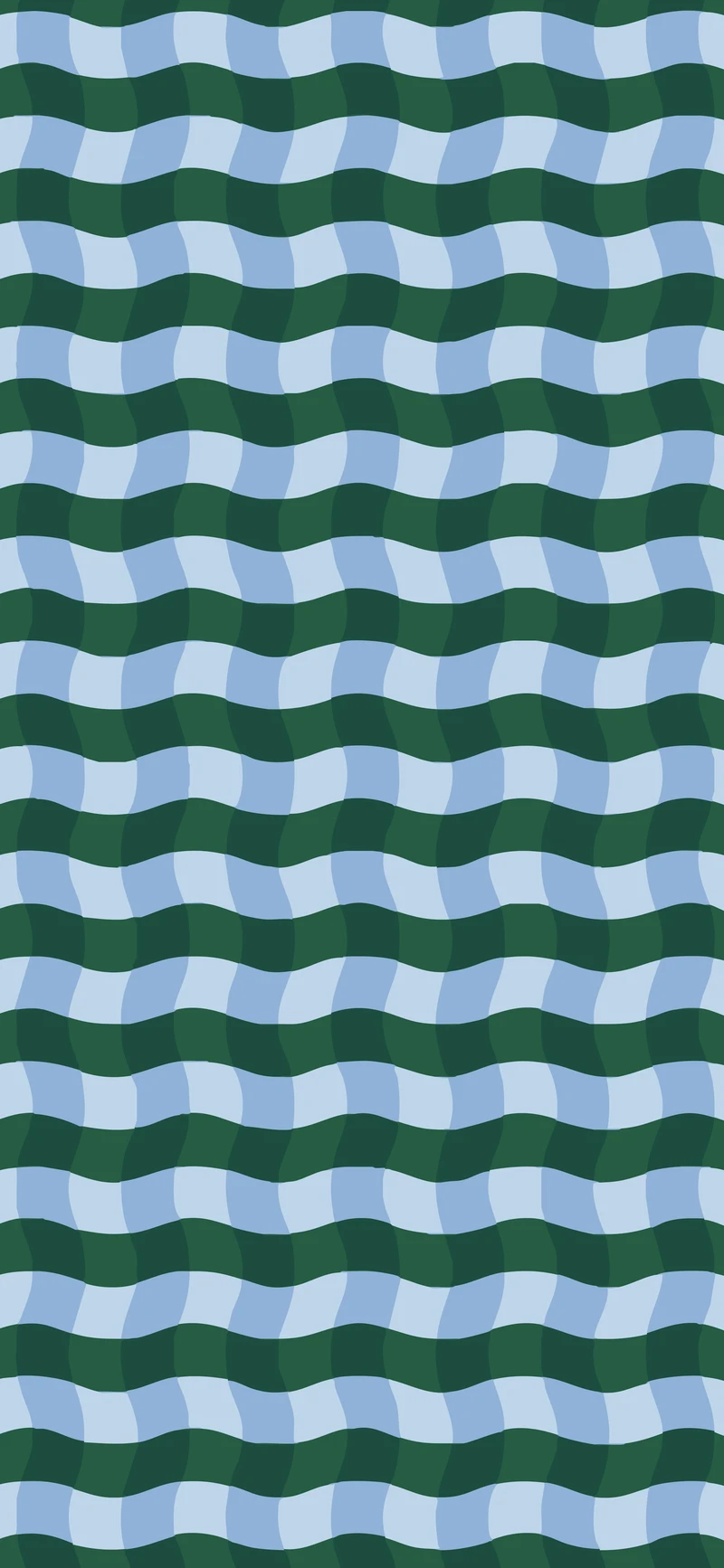 green blue retro wavy stripe pattern