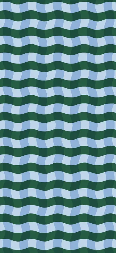 green blue retro wavy stripe pattern