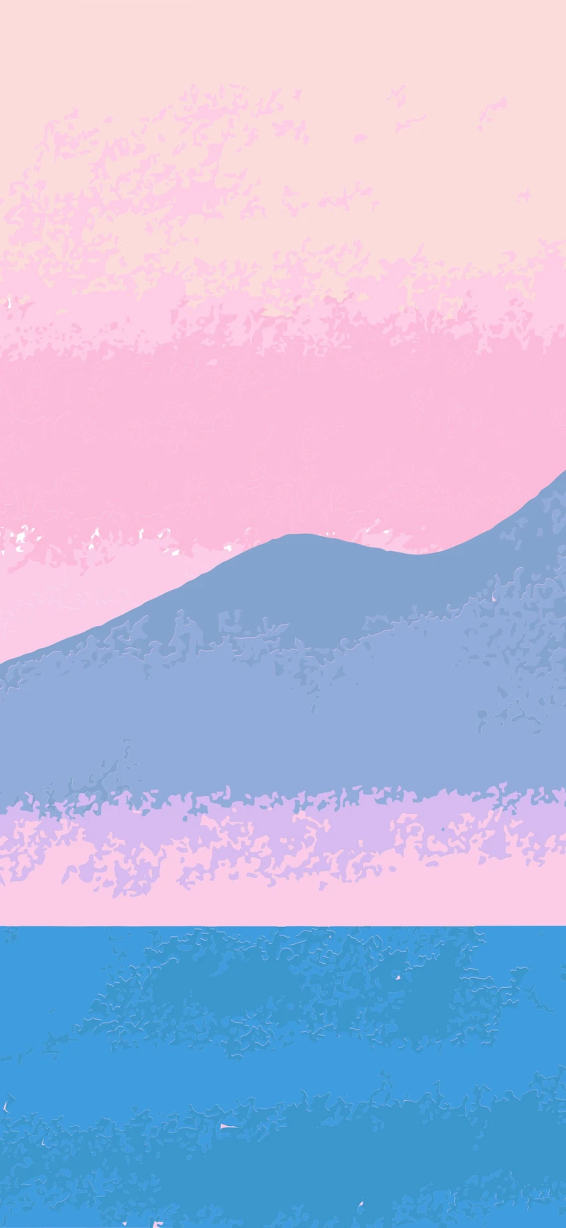 pastel pink blue mountain minimal