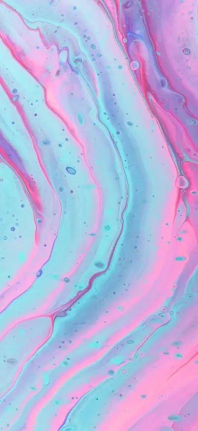 pastel pink cyan fluid marble swirl
