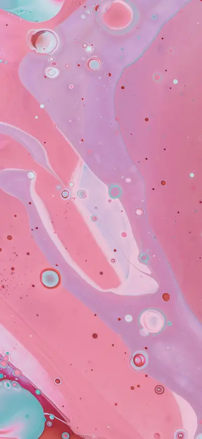 pastel pink lavender fluid bubbles