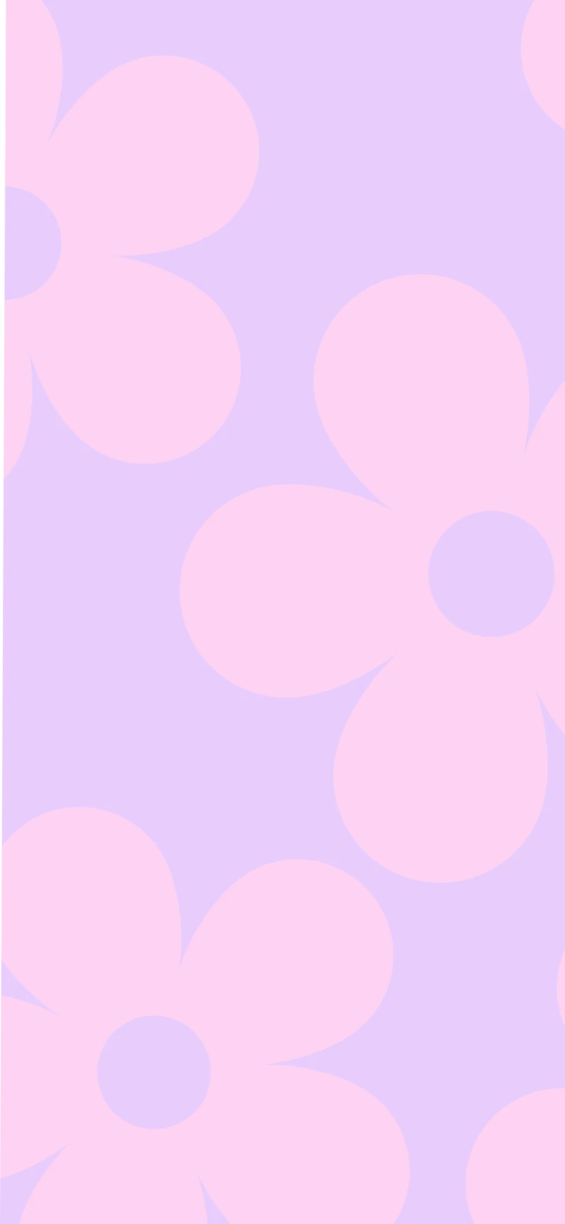 pastel pink lavender retro flowers