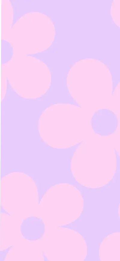 pastel pink lavender retro flowers