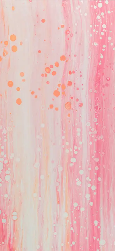 pastel pink peach fluid art bubbles