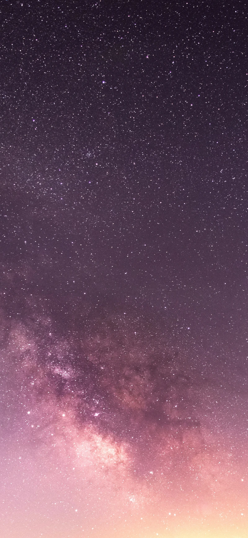 purple milky way starry night sky