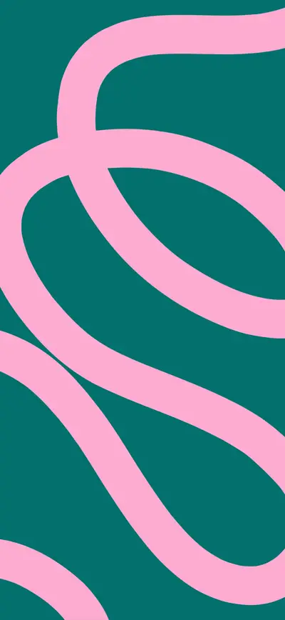teal pink bold swirl abstract