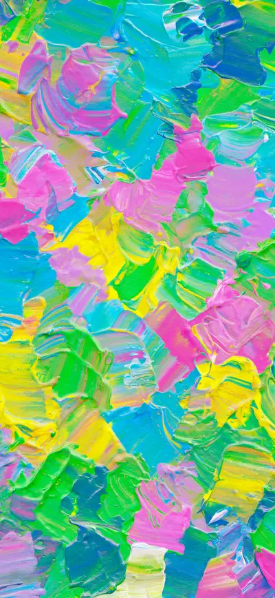 vibrant neon oil paint brushstrokes