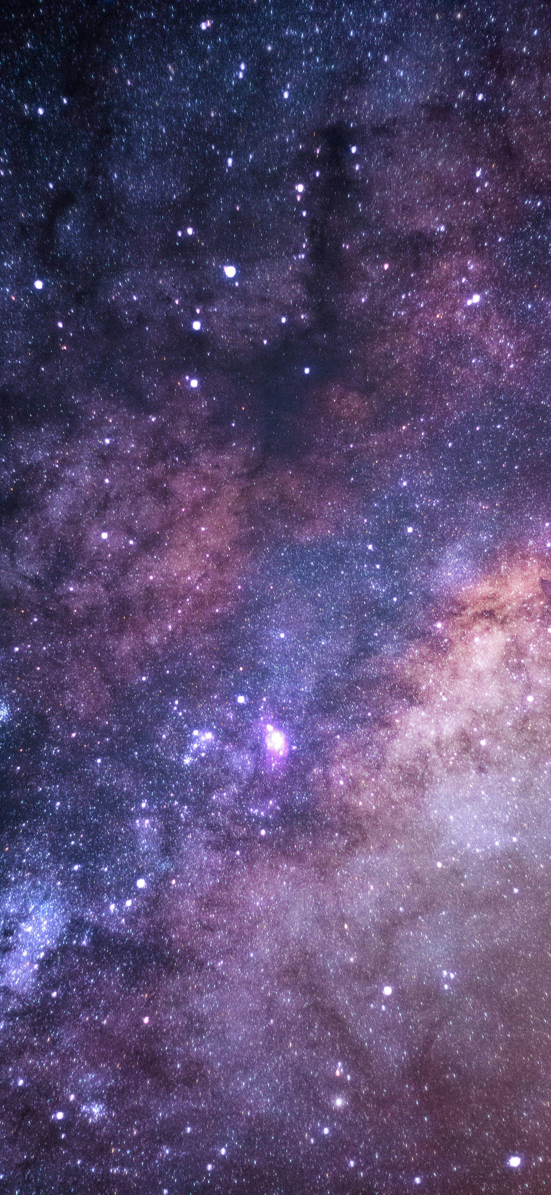 deep purple blue milky way stars