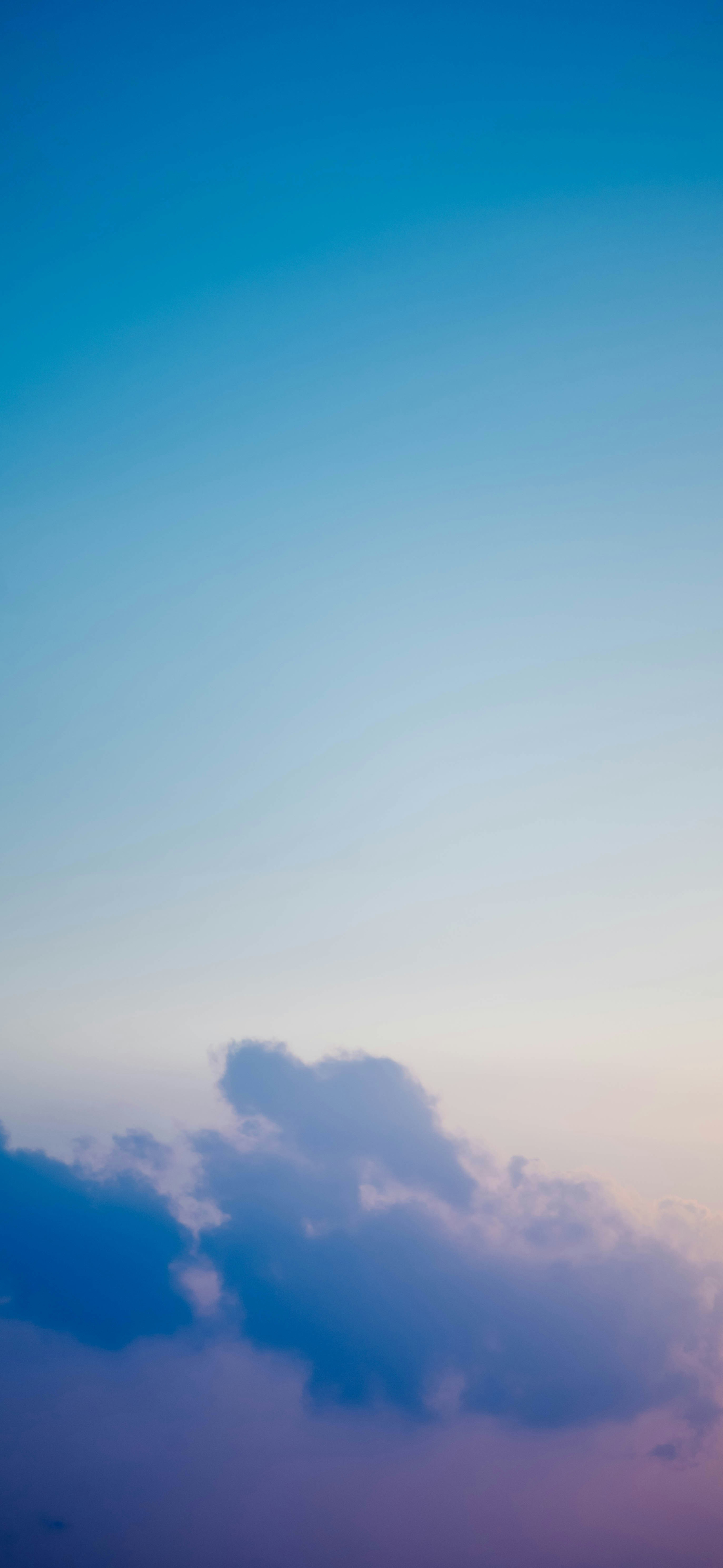 dreamy blue sky soft clouds