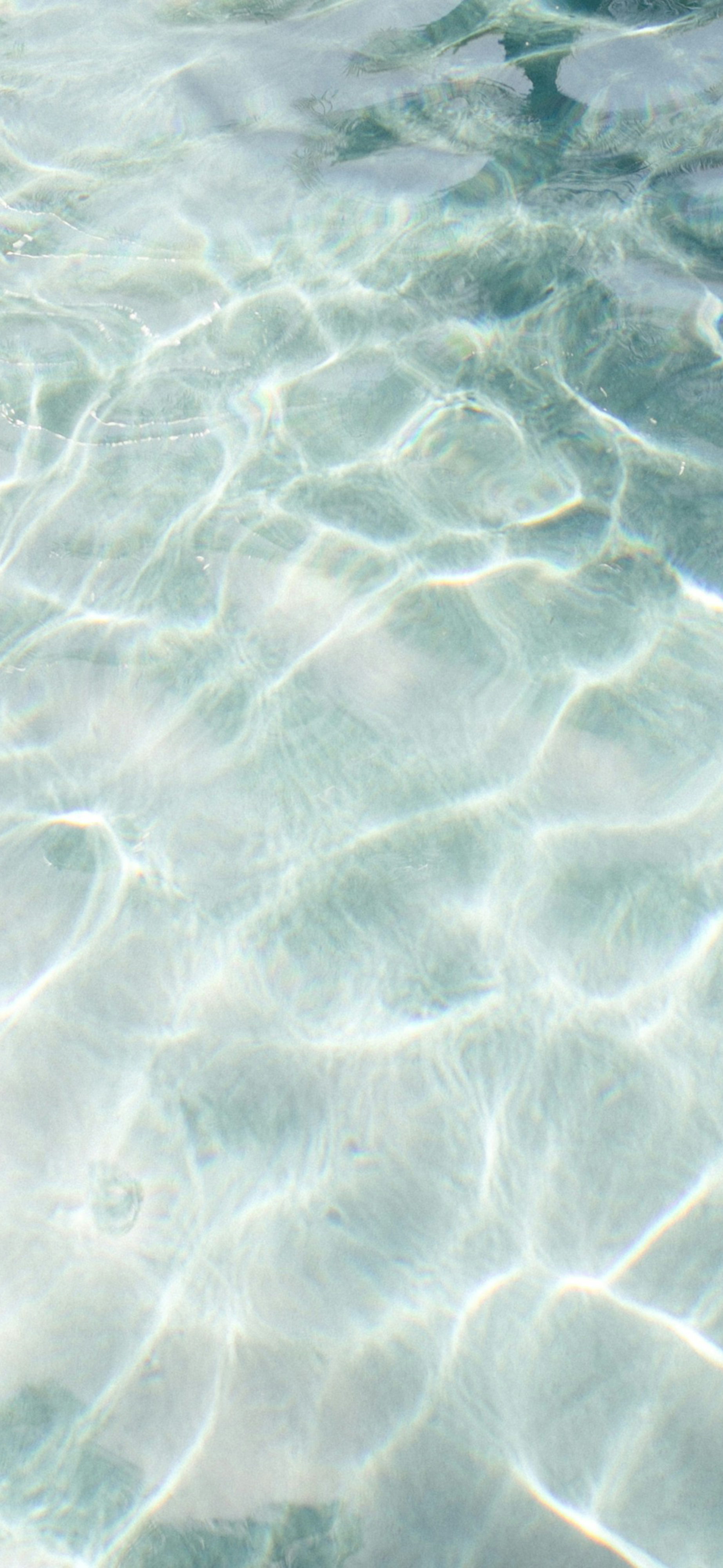dreamy clear blue water ripples