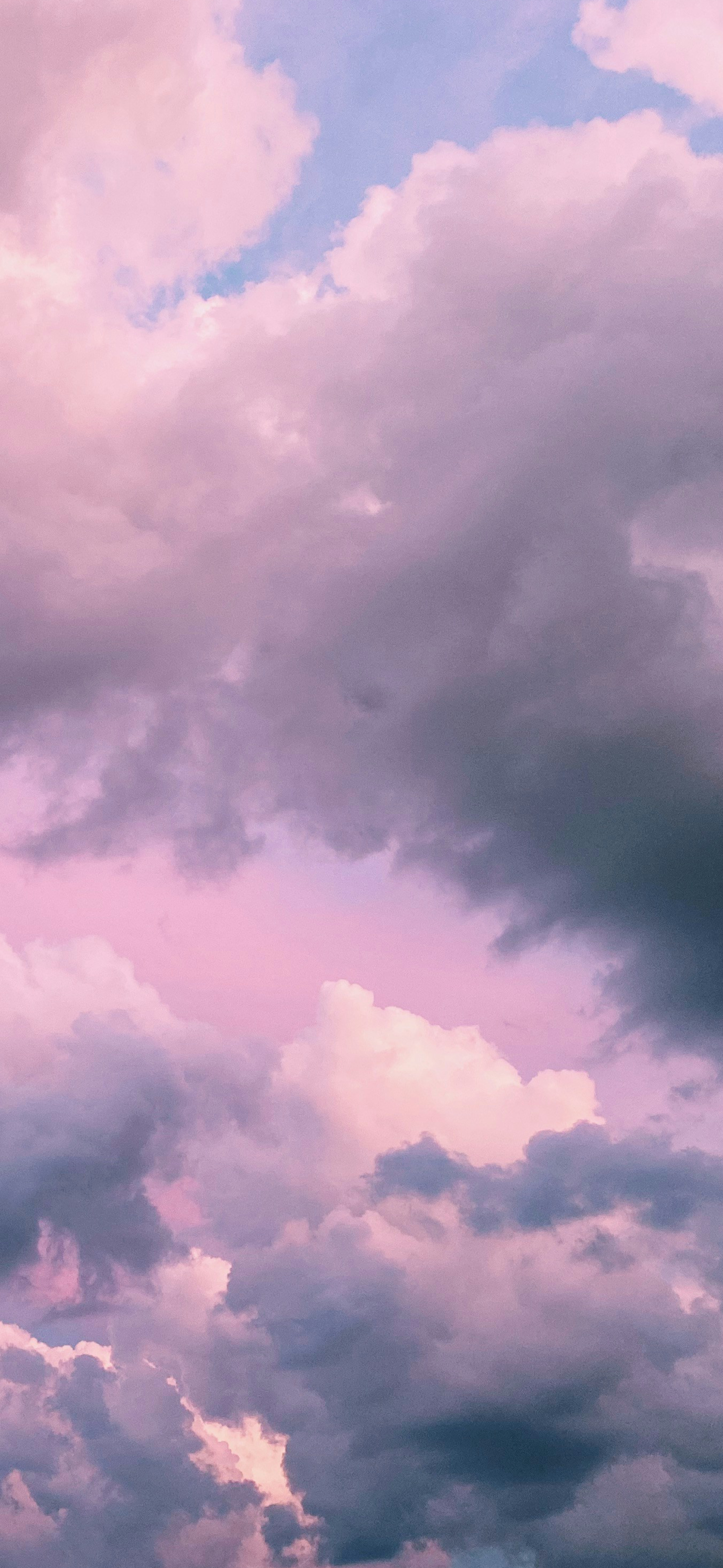 dreamy pink purple pastel clouds sky