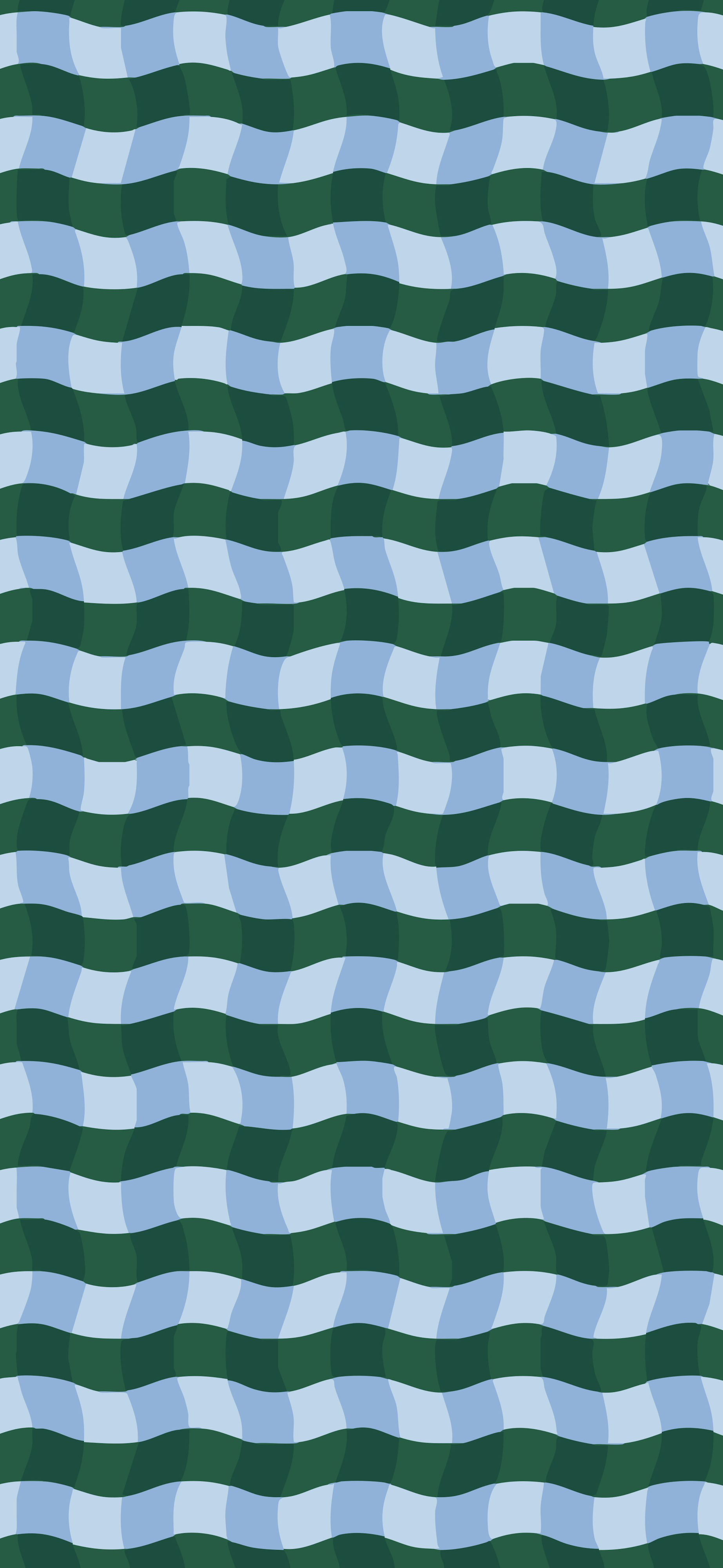 green blue retro wavy stripe pattern