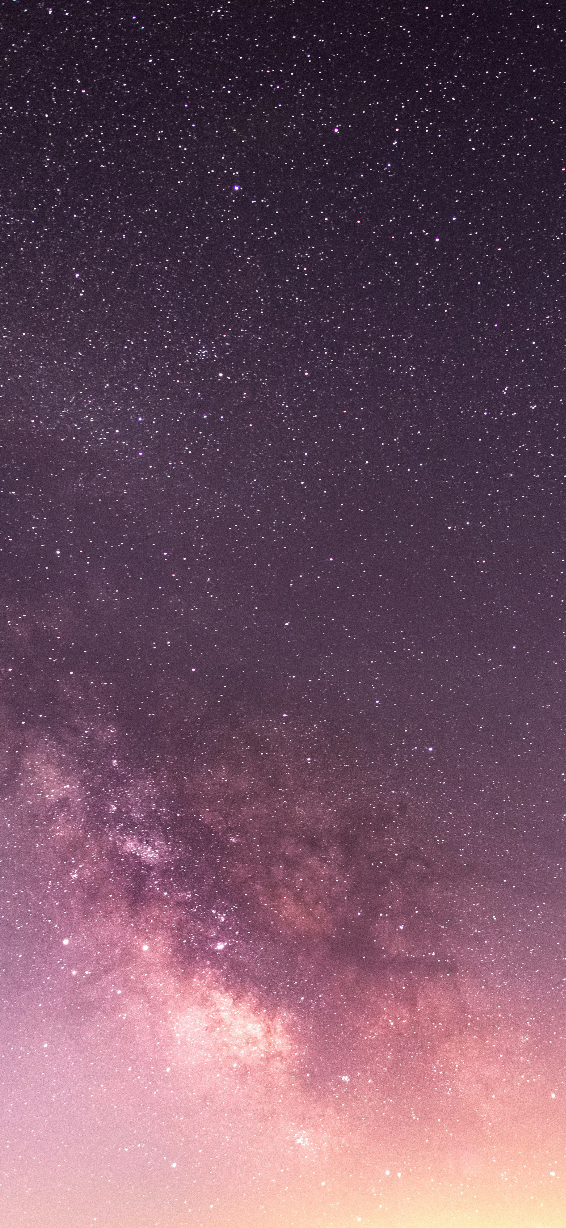 purple milky way starry night sky