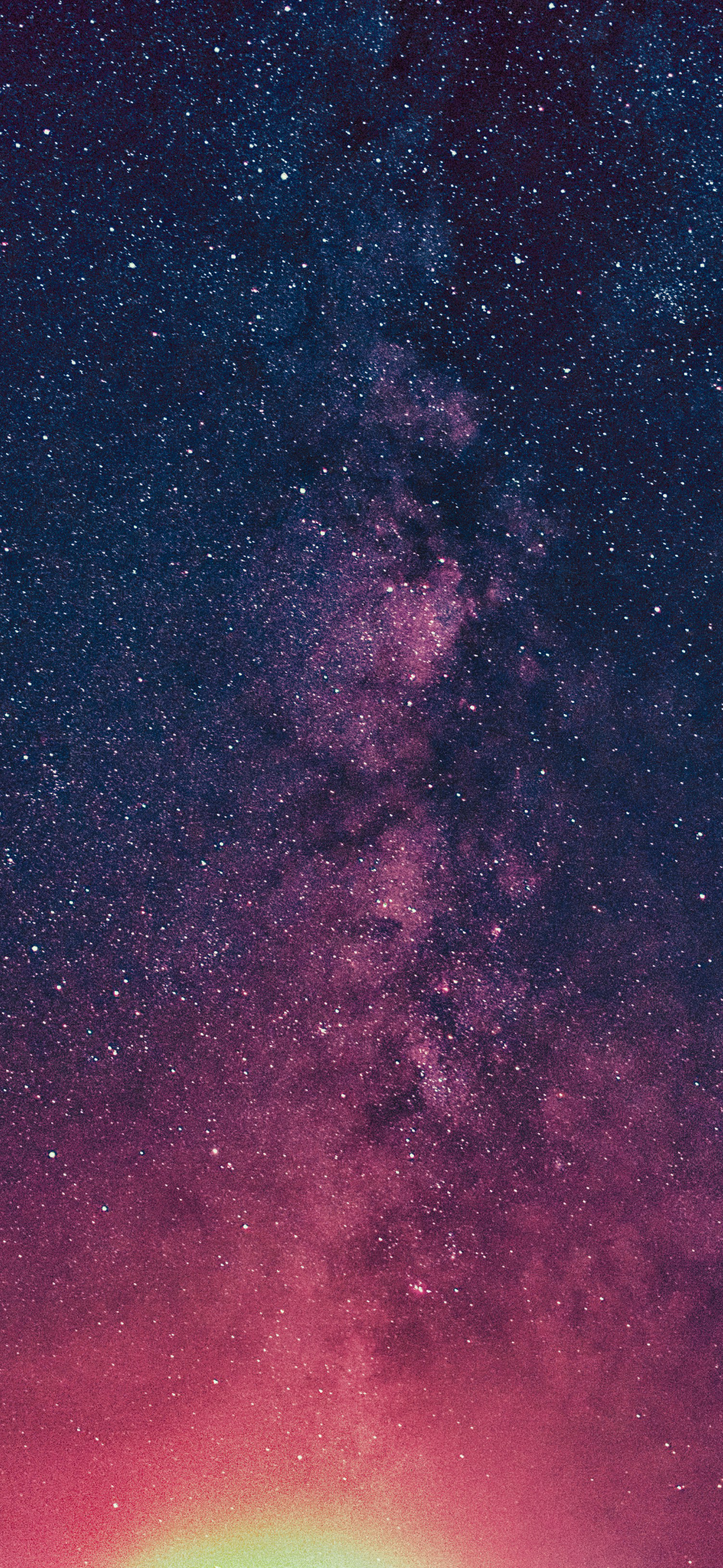 purple pink milky way galaxy stars