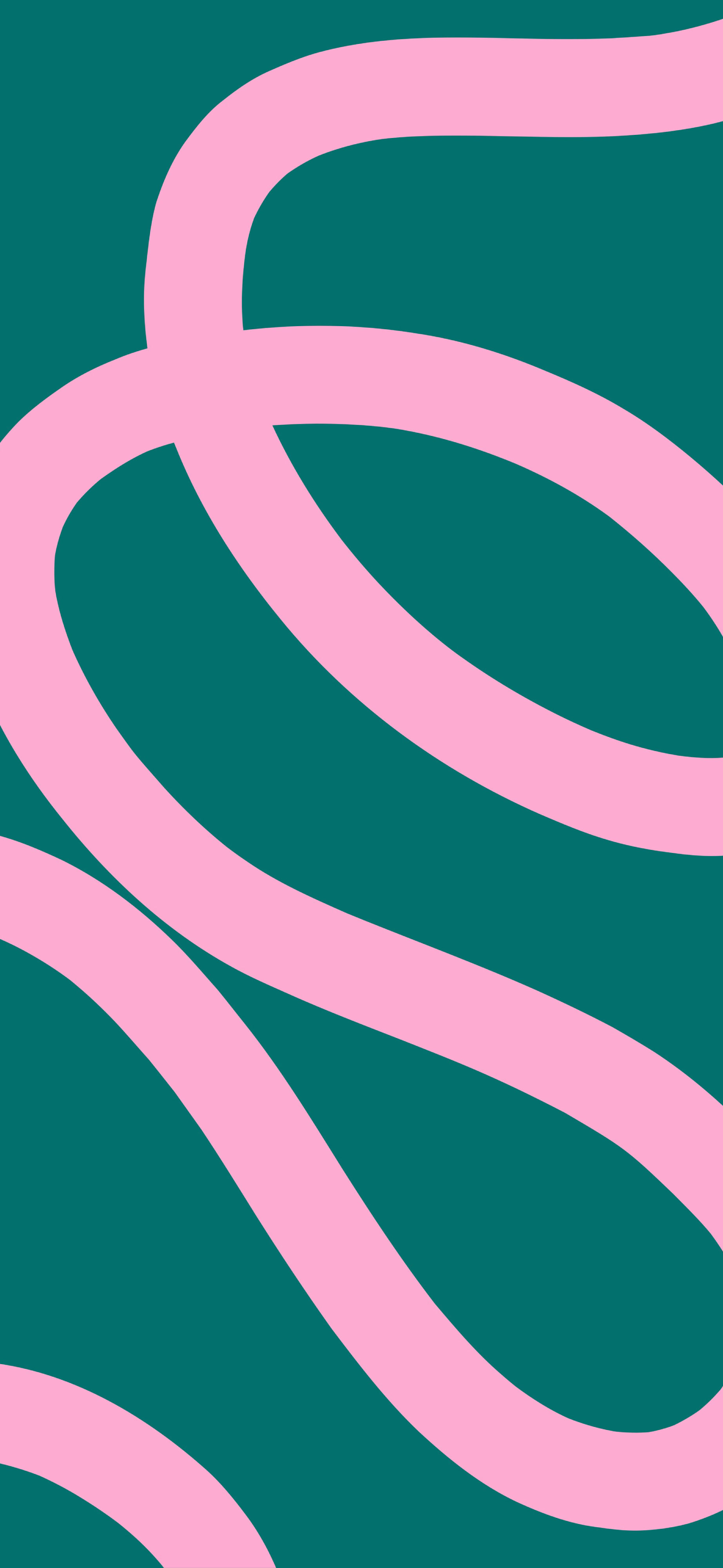 teal pink bold swirl abstract